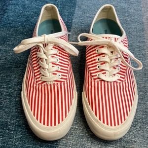 Women’s SeaVees for J. CREW Red White Striped Rubber Sole